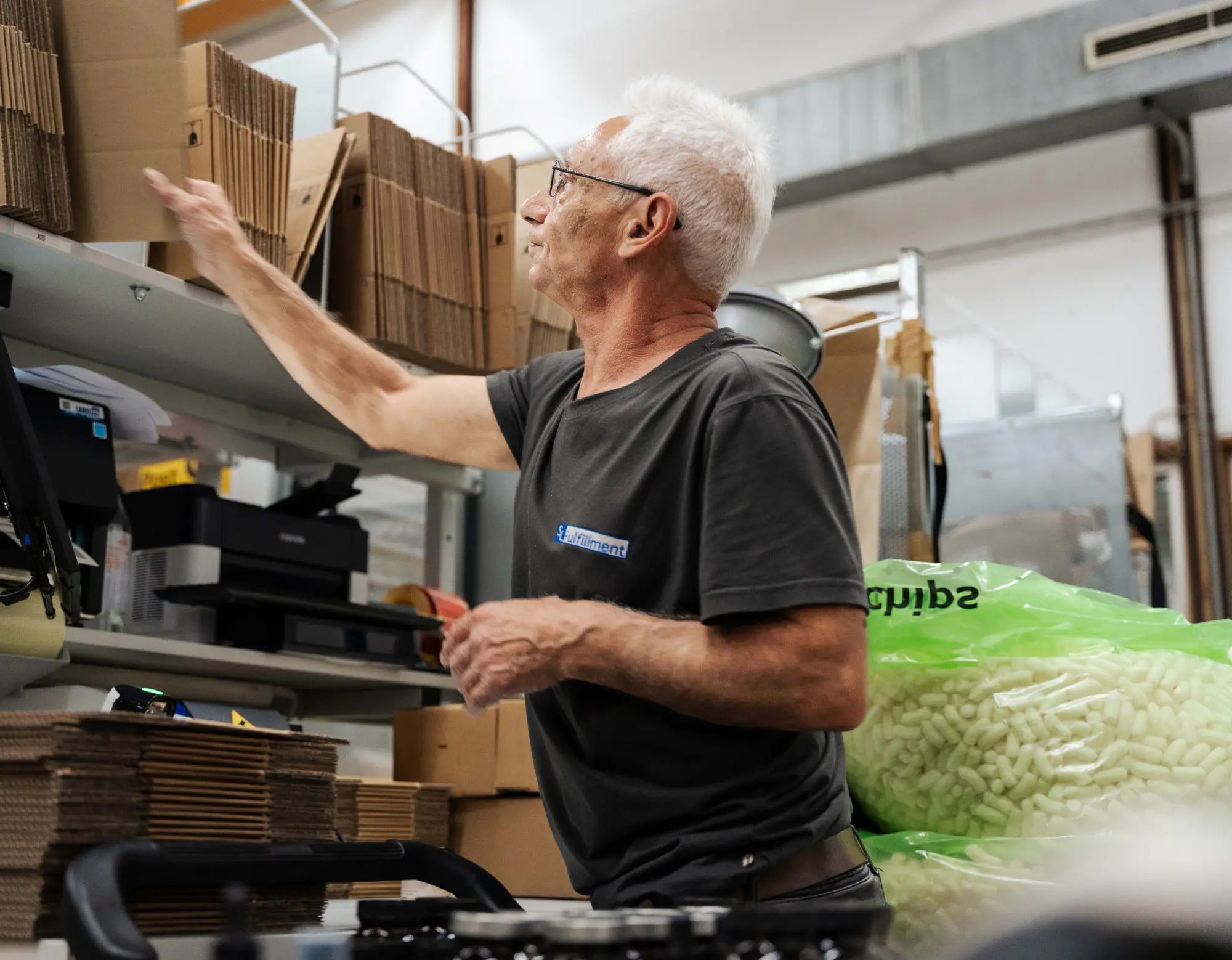 Fulfillment Leistungen: Einblick ins SL-Fulfillment Lager